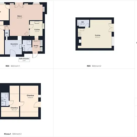 Maison à 50m De La Mer, 8 Adultes 3 Enfants